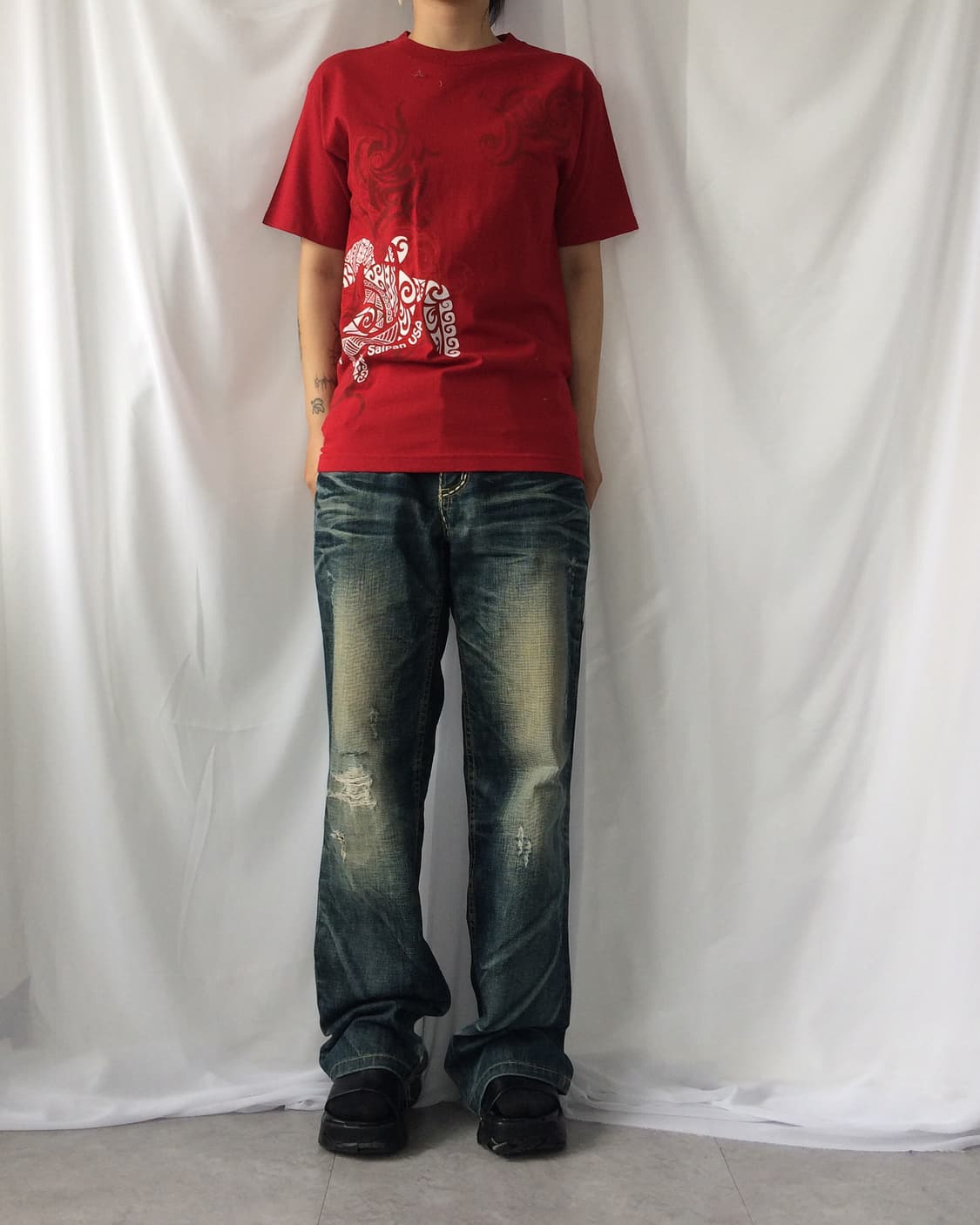 Oriental printing t shirt 상품이미지1