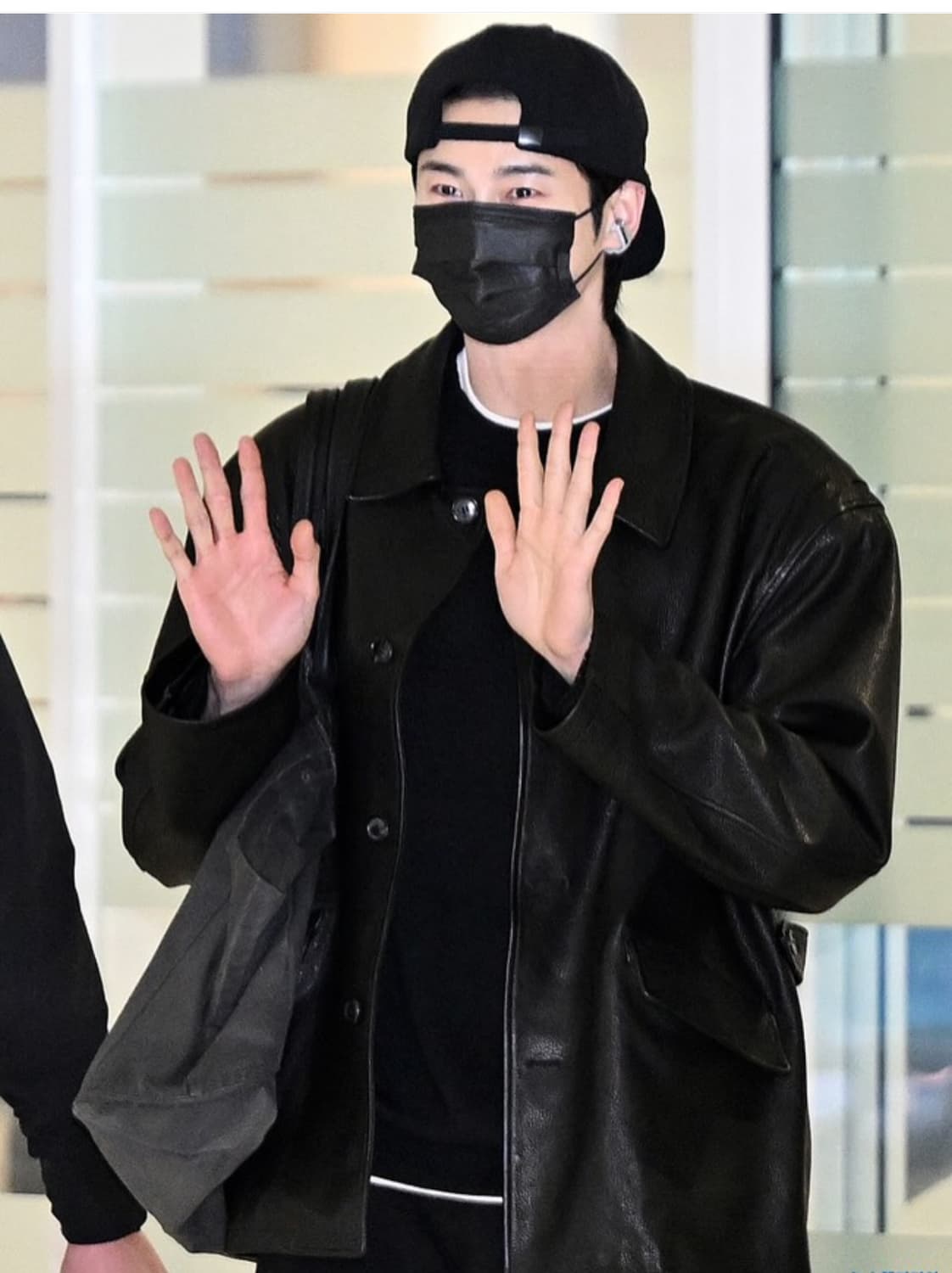 [새상품] 렉토 25FW 변우석 빈티지 레더 초어 자켓 블랙 상품이미지5