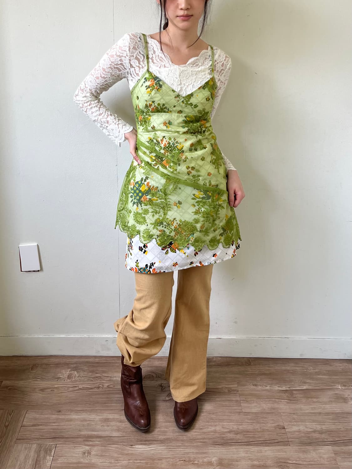 BAZaR 레이어드 슬리브리스 원피스 상품이미지4