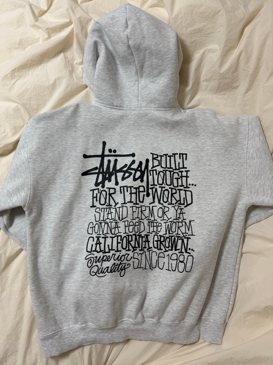 스투시 백염 캘리포니아 오버핏 후드 상품이미지2