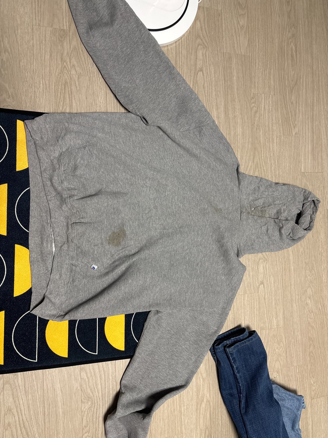 러셀 그레이 후드티 xl 상품이미지1