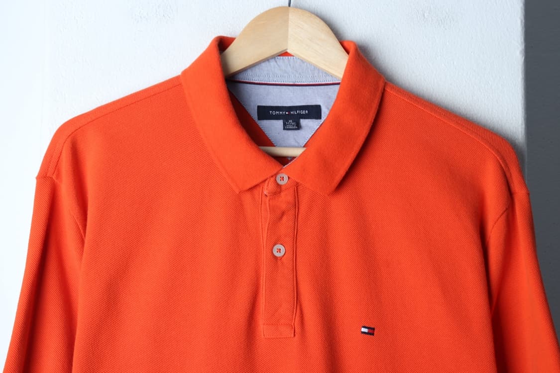 (XL-2XL) 타미힐피거 반팔 카라 티셔츠 빅사이즈 오렌지-H31676 상품이미지3