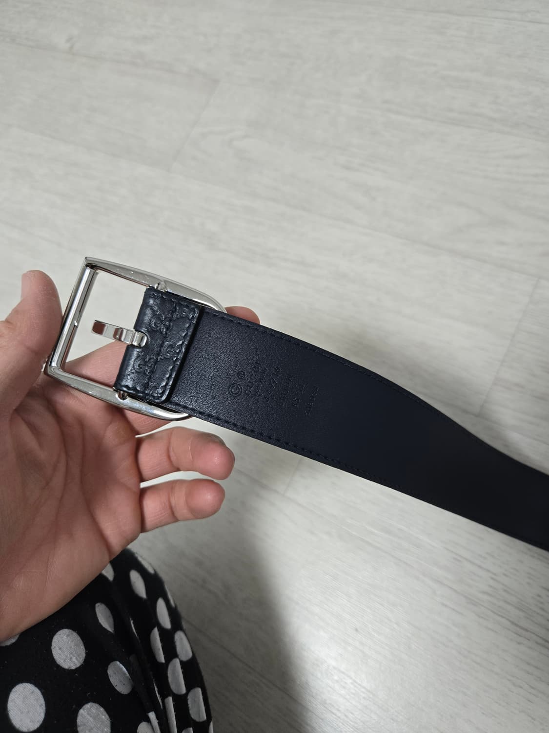 구찌벨트팝니다 네이비색상 상품이미지5