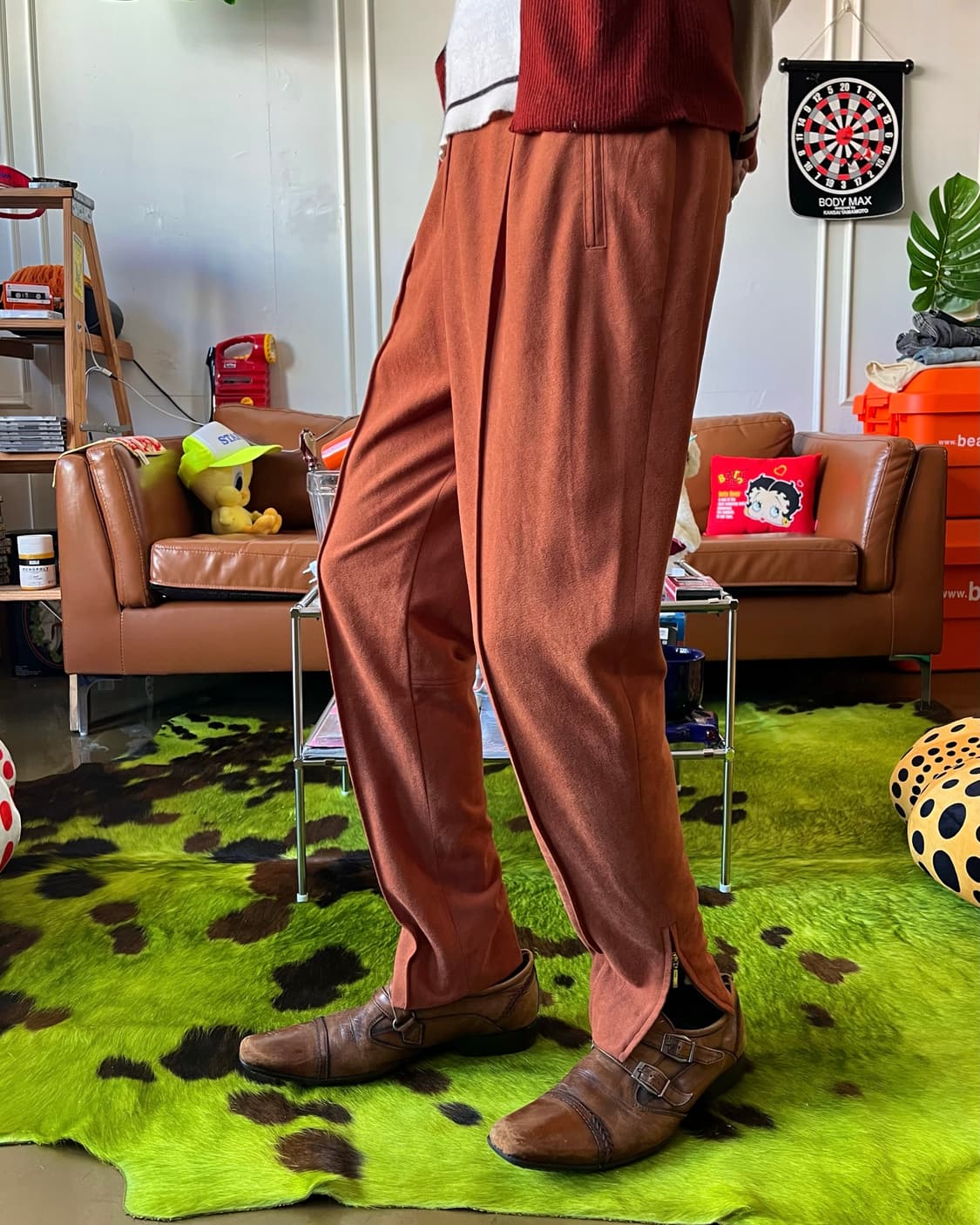 1980-90s SYNONYME Paris Moleskin Trouser 상품이미지2