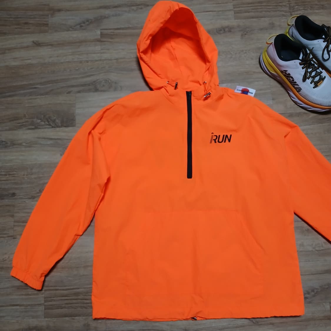 아이런 독도 아노락 유니폼 바람막이 자켓 오렌지 형광색 상품이미지6