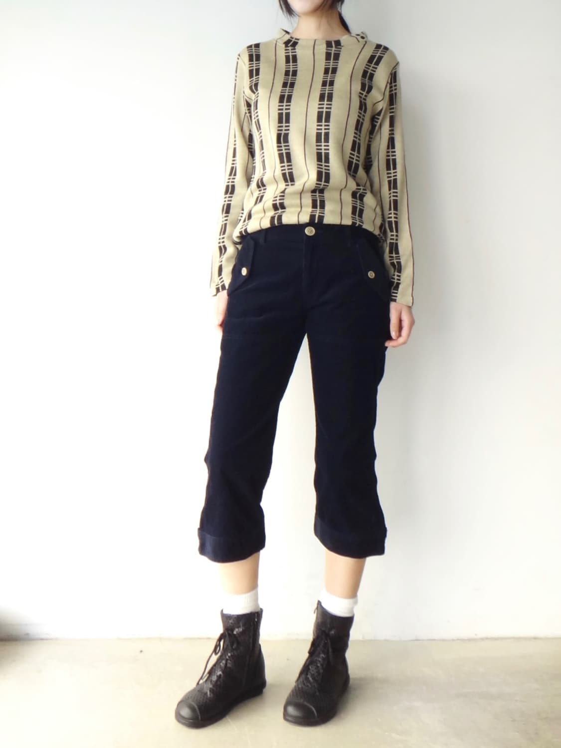 EASTBOY Corduroy button capri pants  상품이미지8