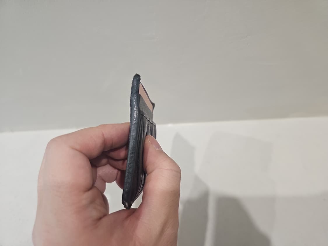 미우 미우 마테라쎄 나파 가죽 카드 홀더 블랙 카드지갑 팝니다  상품이미지3