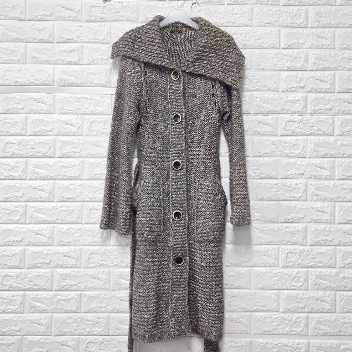 시슬리 니트 롱 가디건 원피스 S 상품이미지1