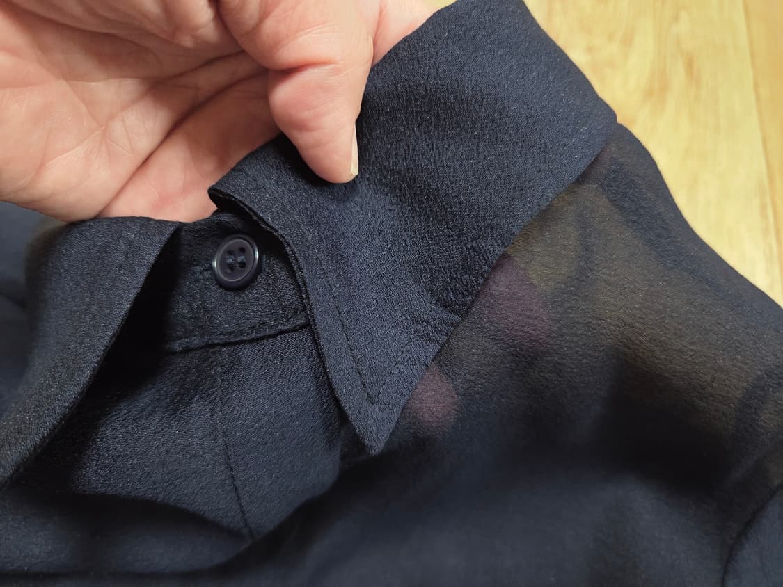 누아르테(NOUARTE) 글렌 시어 블라우스셔츠 55-66 새상품 상품이미지6