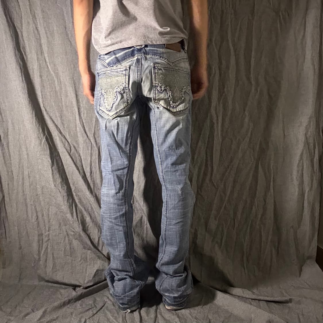 ANTIK DENIM 와이드 연청 데님 팬츠 상품이미지2