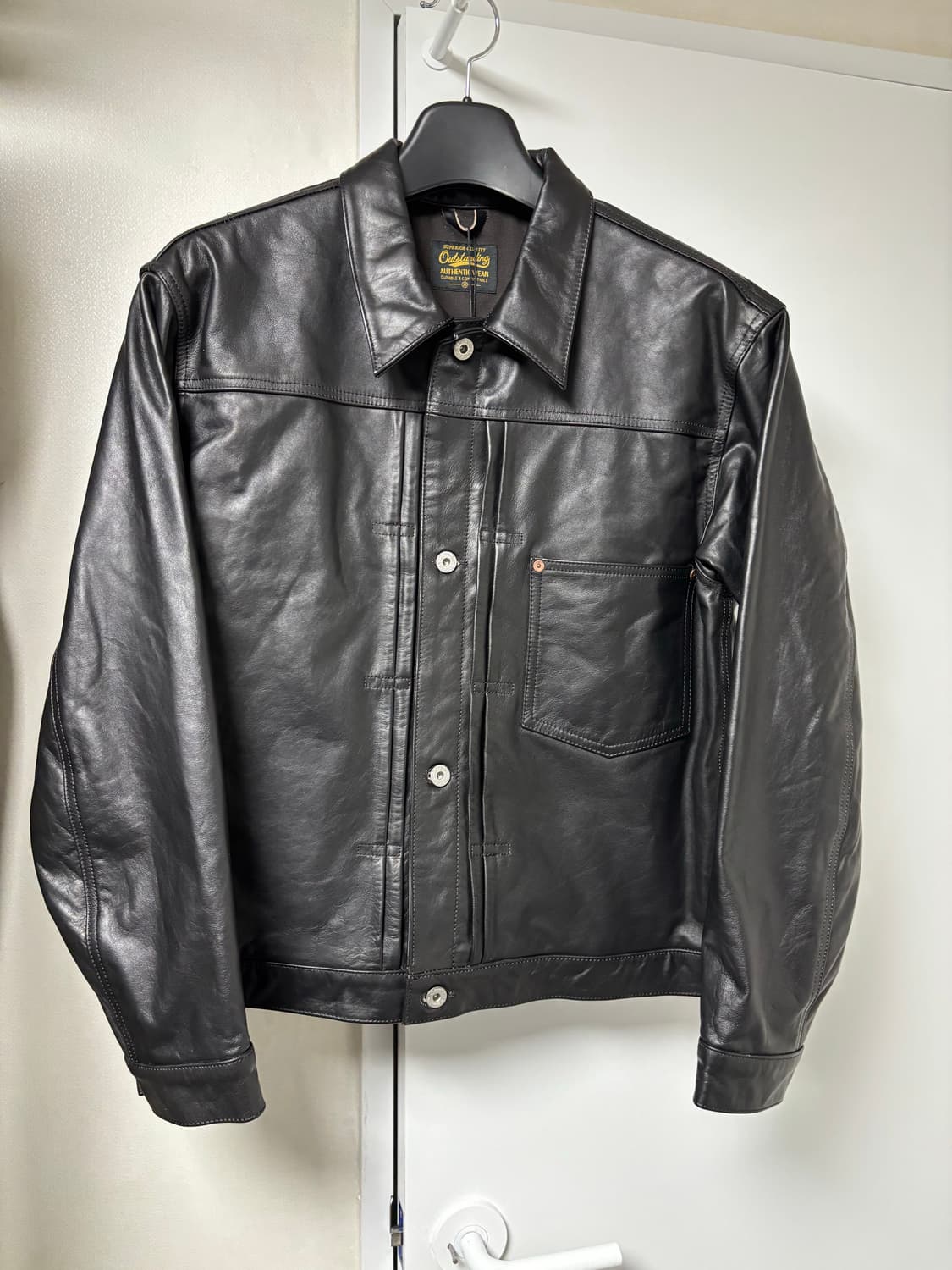 아웃스탠딩 티코어 카우 레더자켓 10주년 상품이미지1