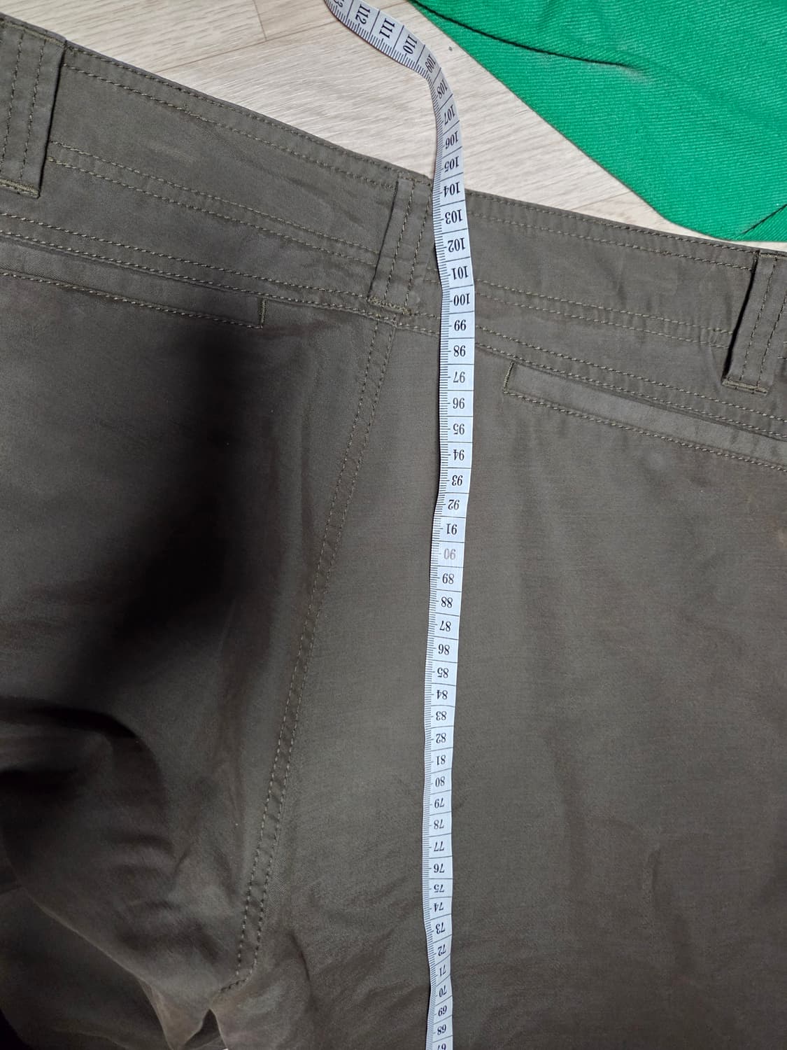 ARMANI COLLEZIONI 코튼 팬츠 카키 아르마니 상품이미지9