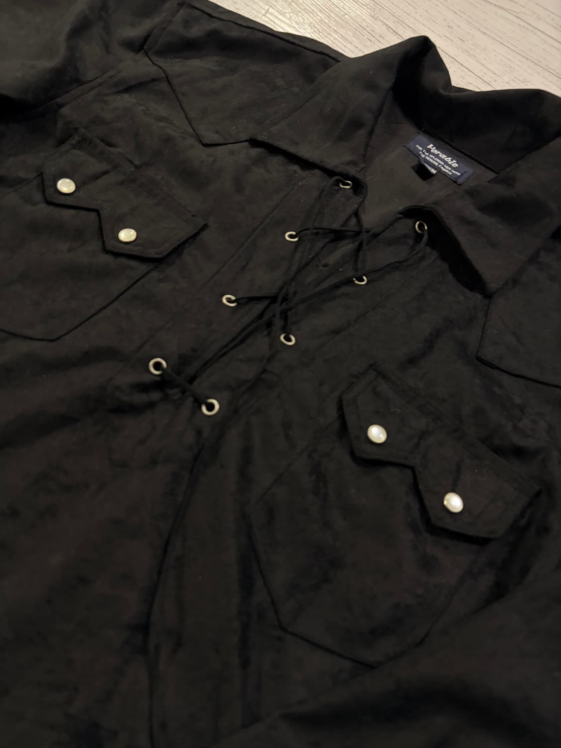 Vorable 블랙 웨스턴 셔츠 M 상품이미지2