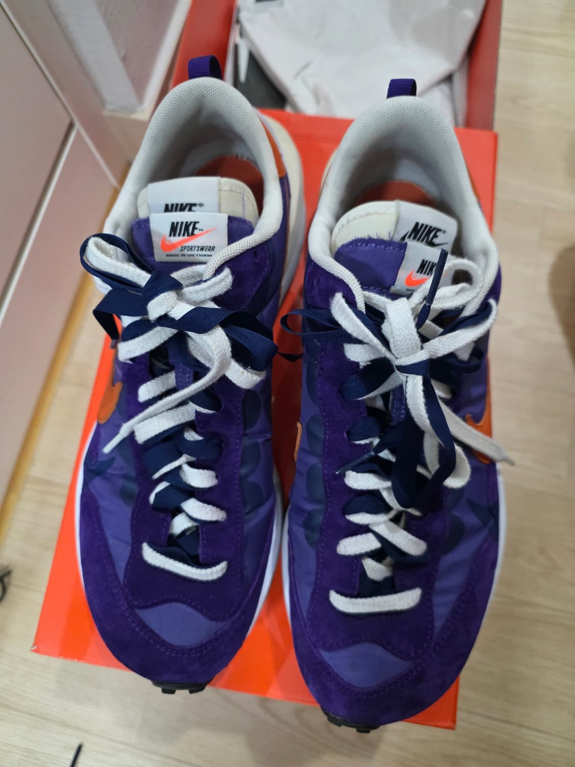 나이키 사카이 베이퍼와플 다크 아이리스 285 나코탭 상품이미지3