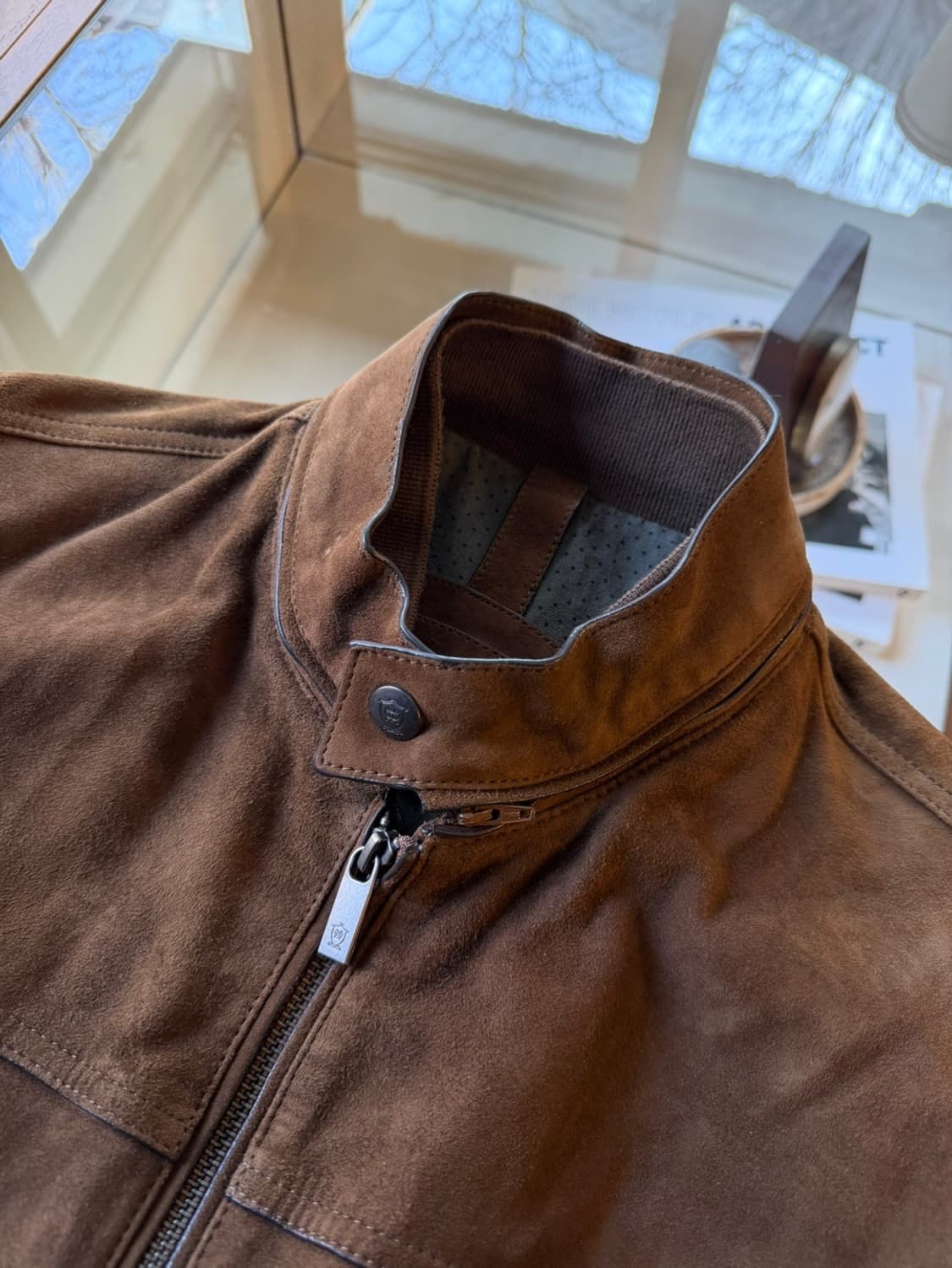 마시모두티 스웨이드 레더 자켓 100 상품이미지8