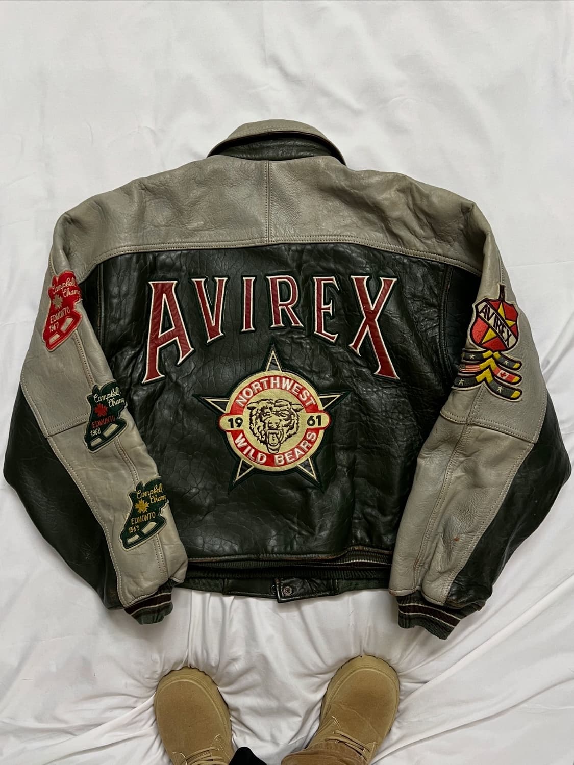 아비렉스 가죽자켓 바시티자켓 상품이미지1