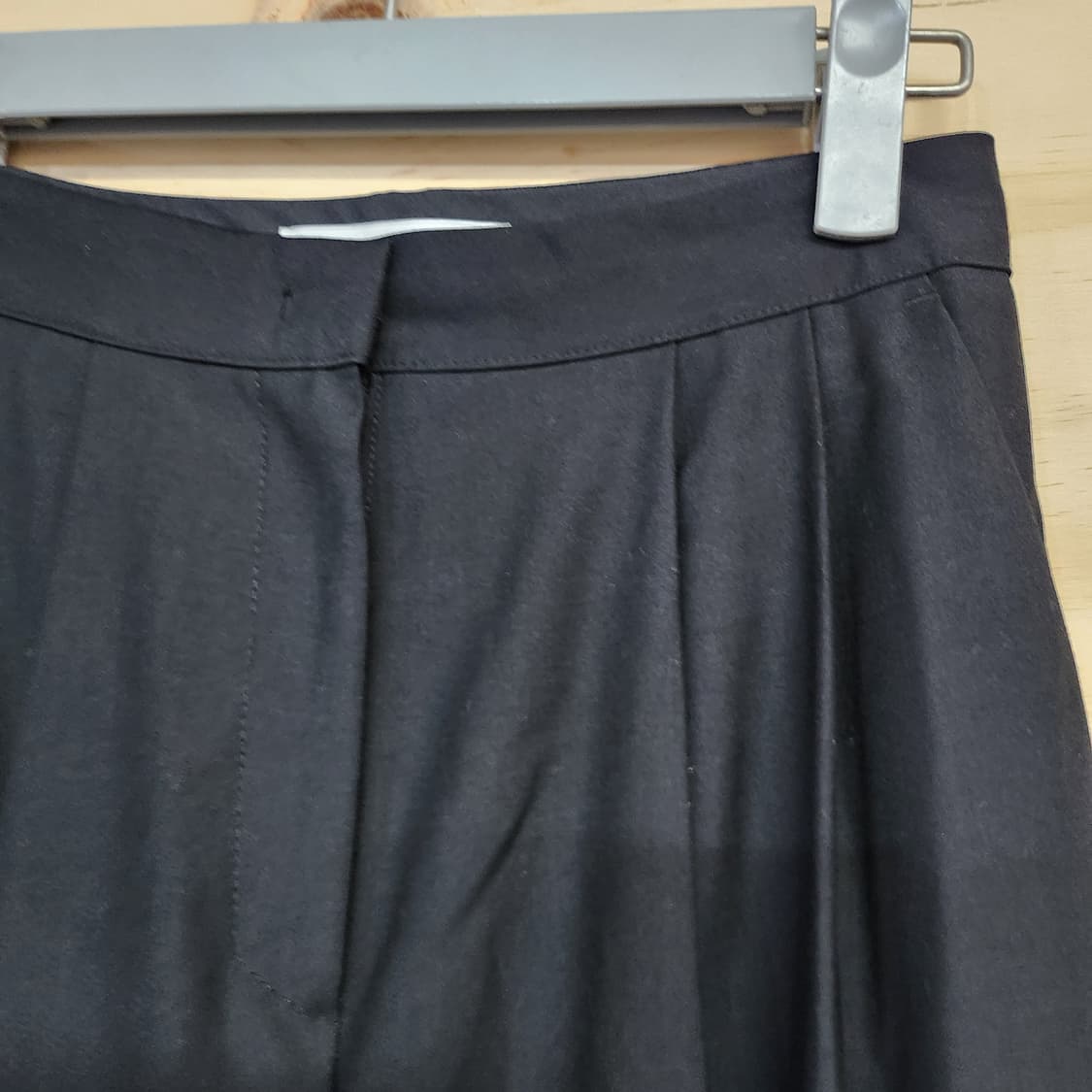 333) 여성 블랙 와이드 슬랙스 상품이미지3