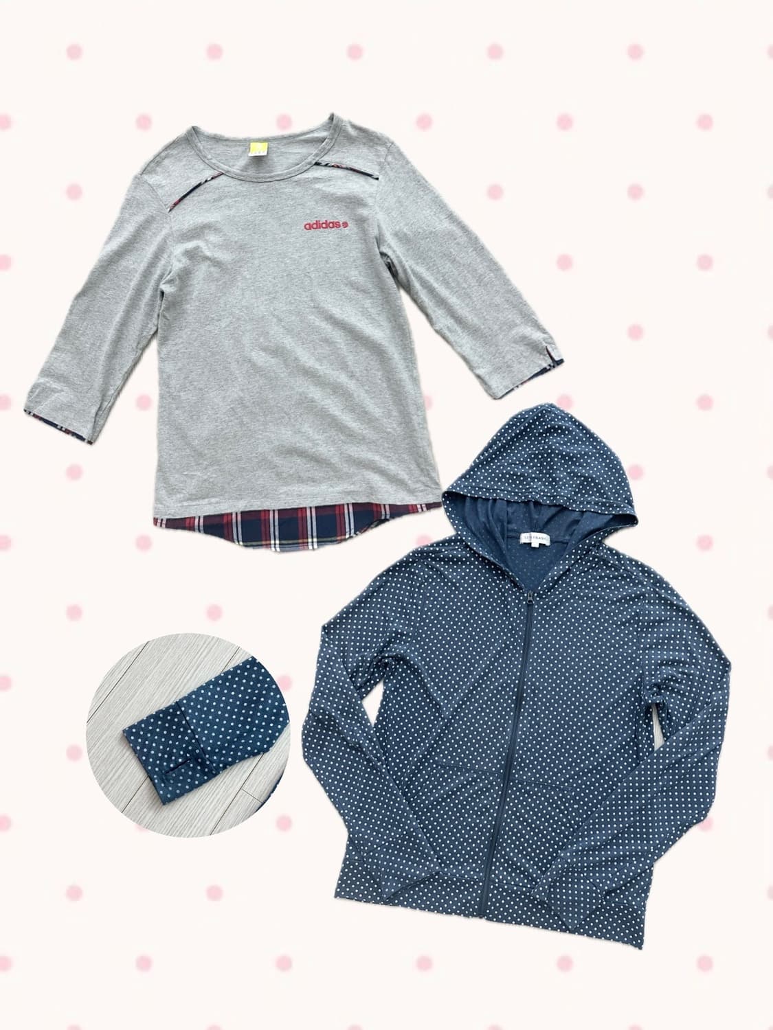 jpn 키치 러힙 웨스턴 괴짜 레이어드 상의세트 상품이미지4