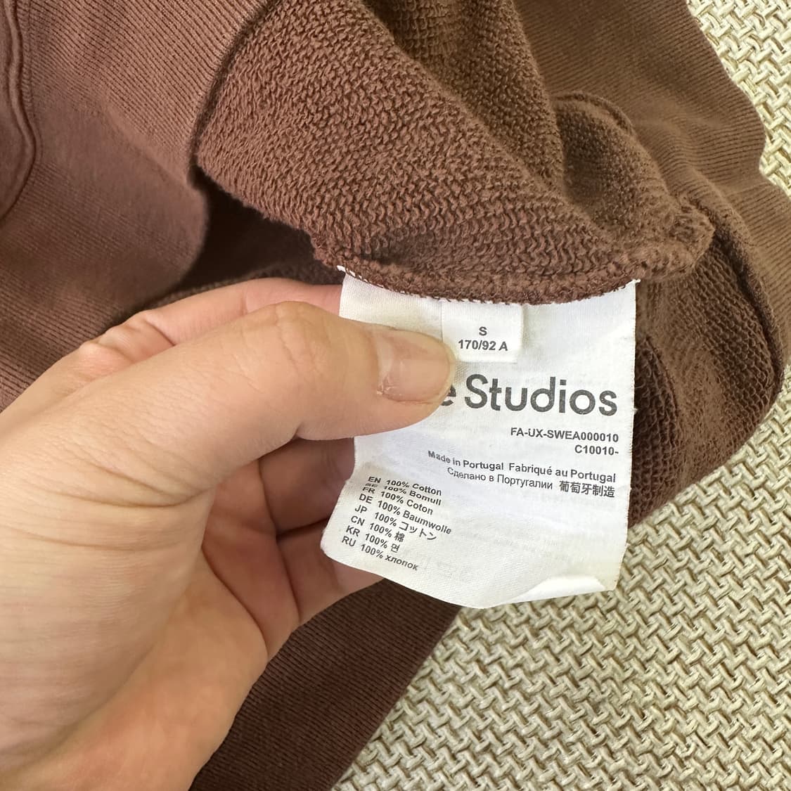 S 아크네스튜디오 맨투맨 0428D 상품이미지4