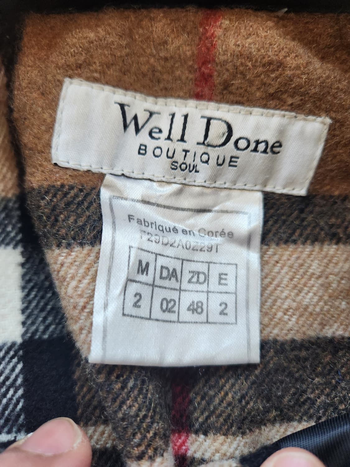 GD스타일 체크 아노락 M~L정도 상품이미지2