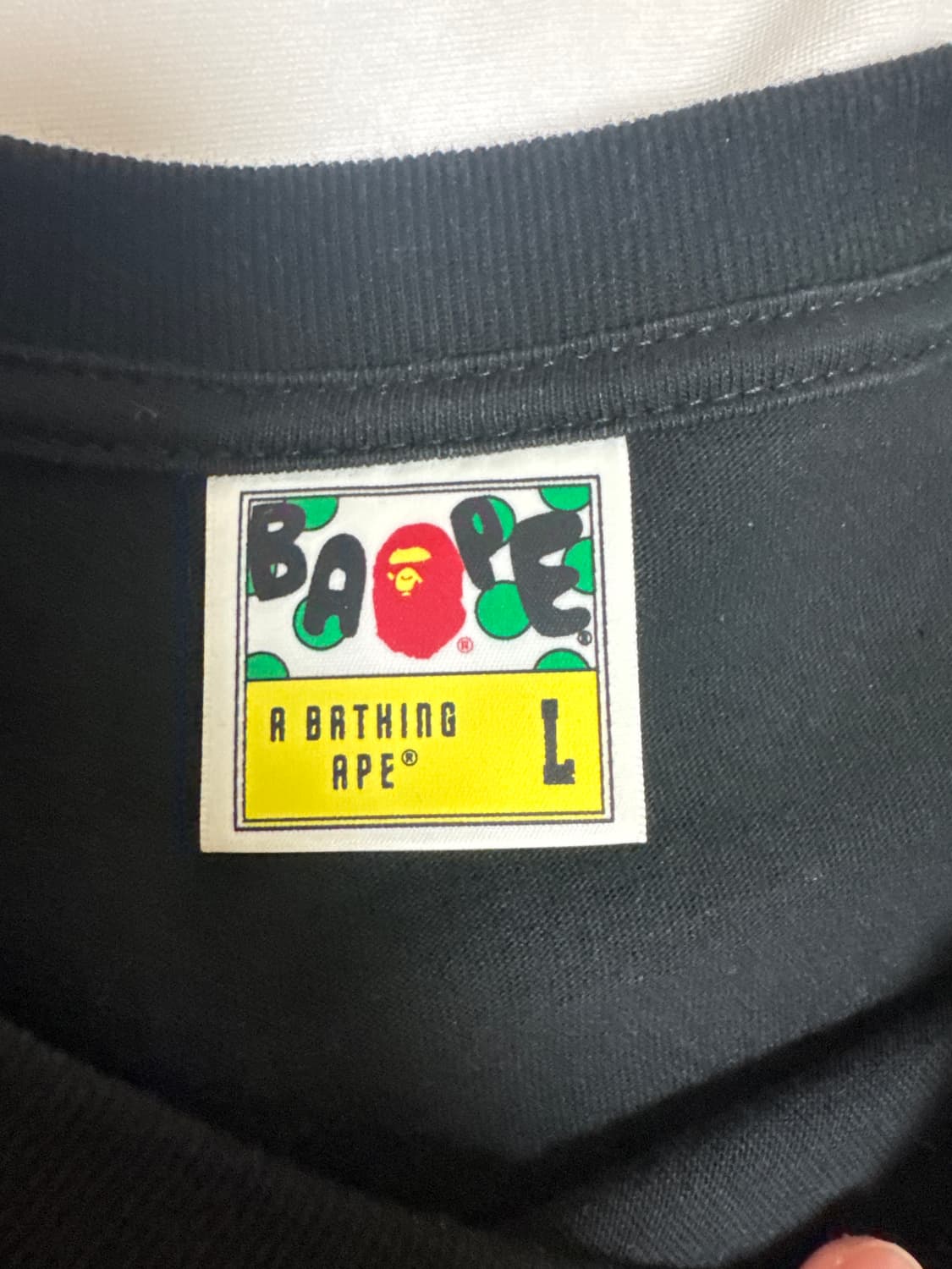 베이프 베이비 마일로 티셔츠 블랙 상품이미지2