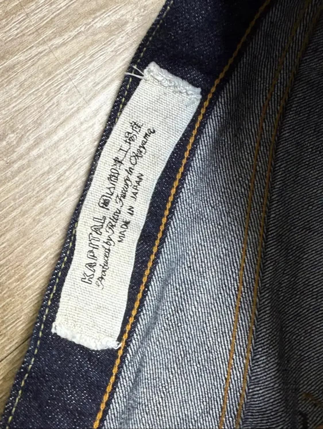 캐피탈 14OZ DENIM 5P MONKEY TH 인디고 38 상품이미지4