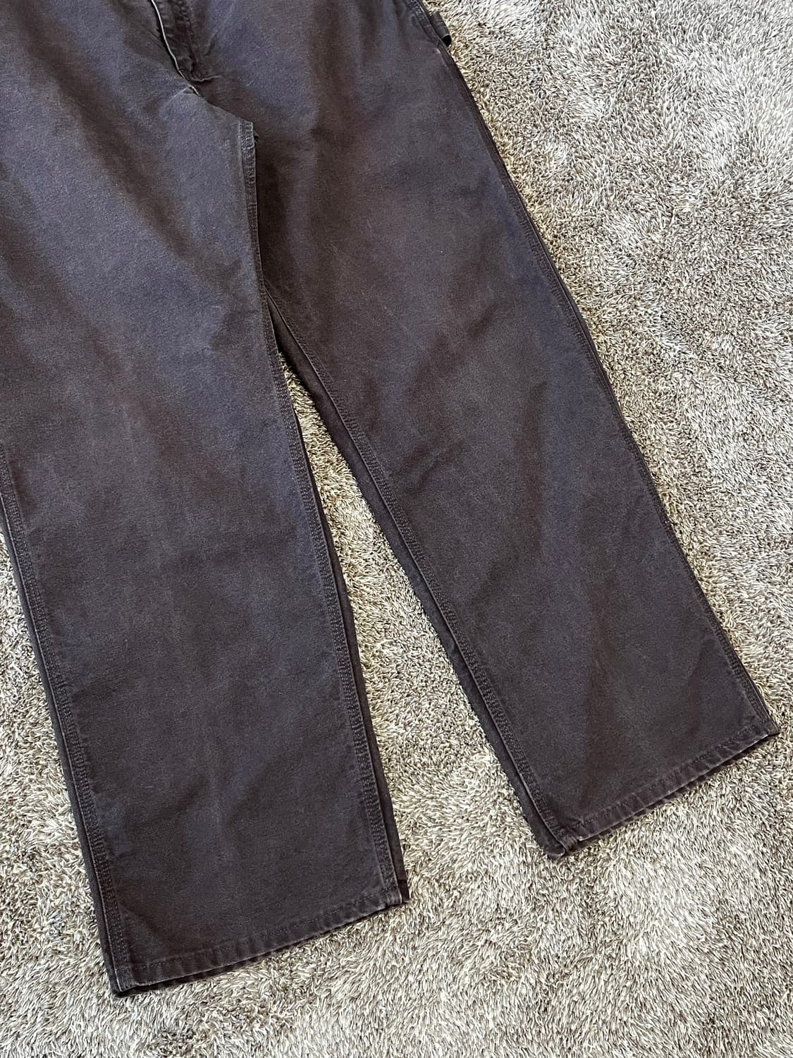 Carhartt B11 DKB 칼하트 빈티지 싱글니 팬츠 다크브라운 상품이미지3