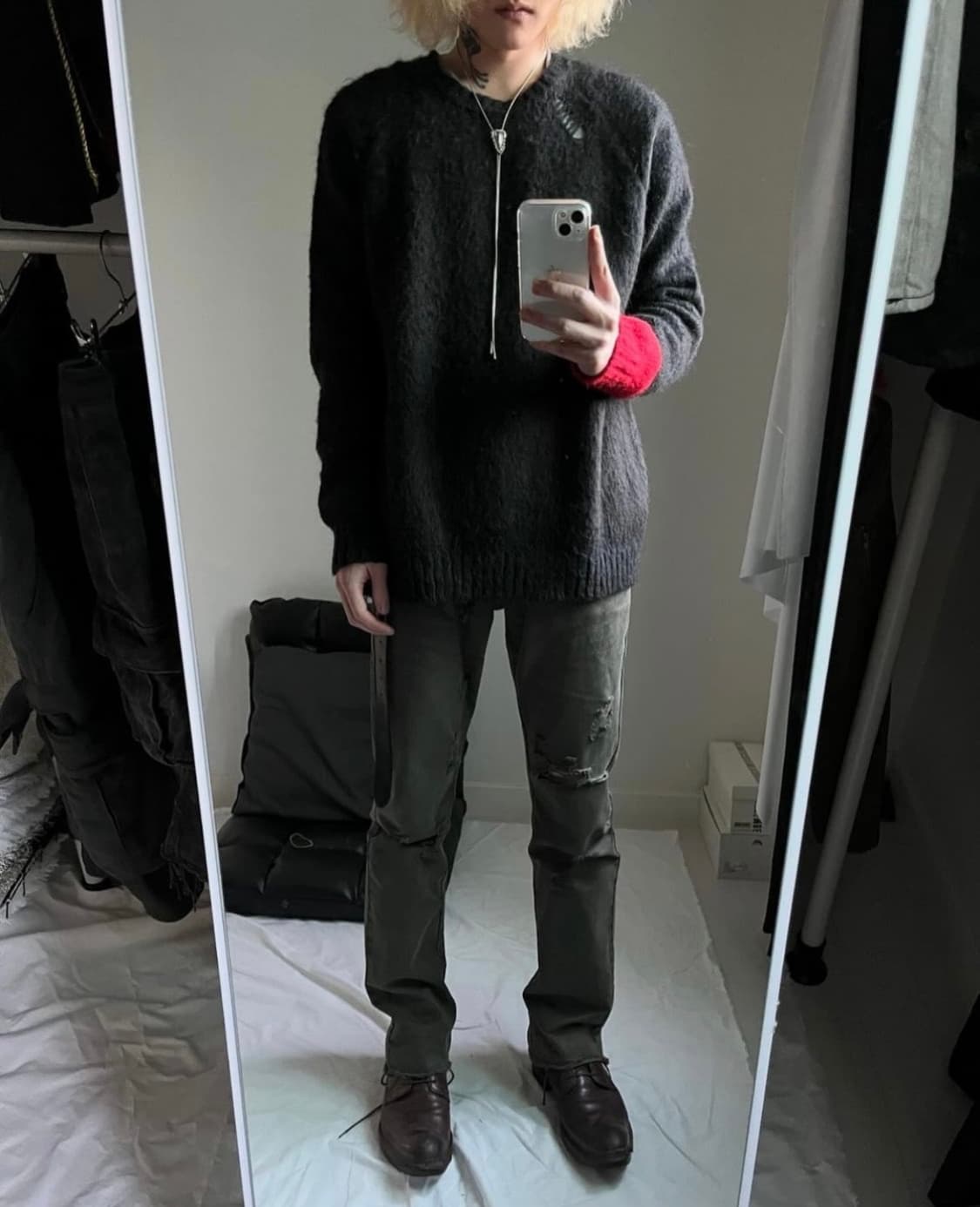 TRICK OR TREAT Damaged Mohair Knit 상품이미지3