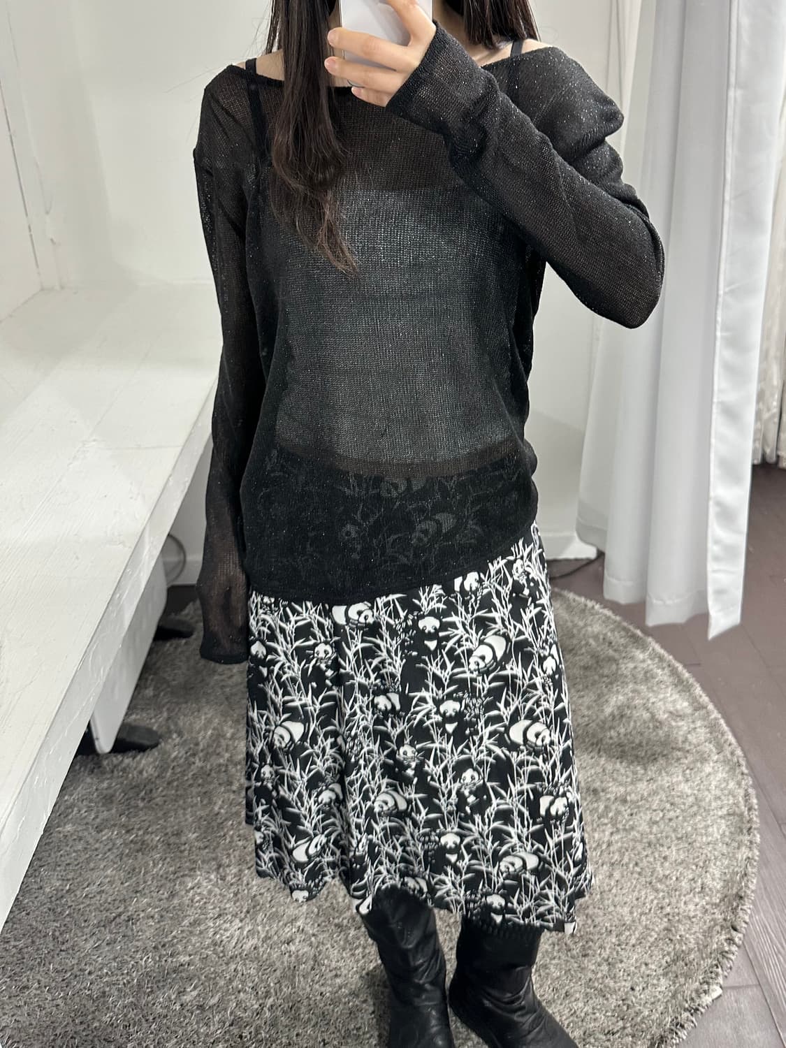 panda midi skirt 상품이미지4