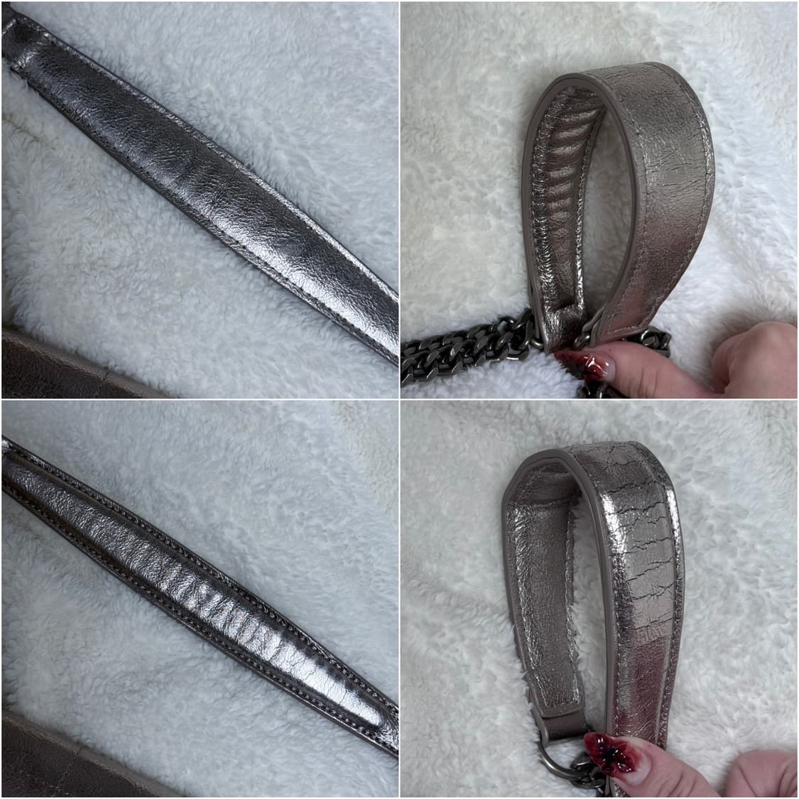 자라 락 플랩 숄더백 실버 상품이미지2