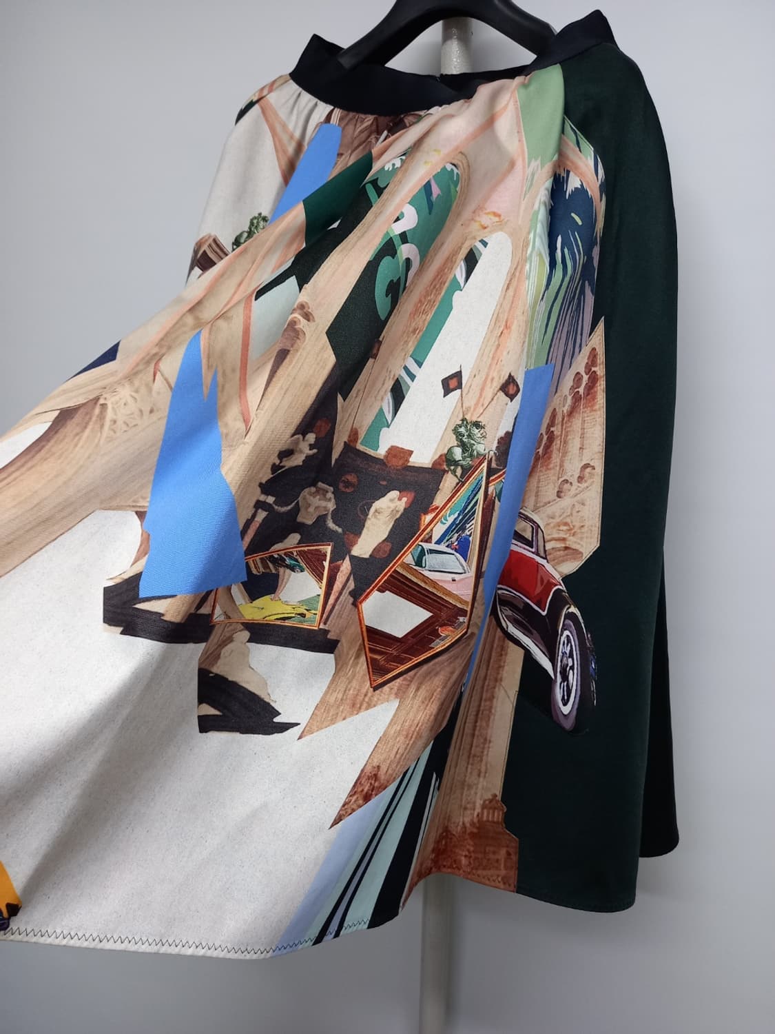 타임 춘추동 얇은네오프렌 A라인플레어 롱 스커트 44 상품이미지4