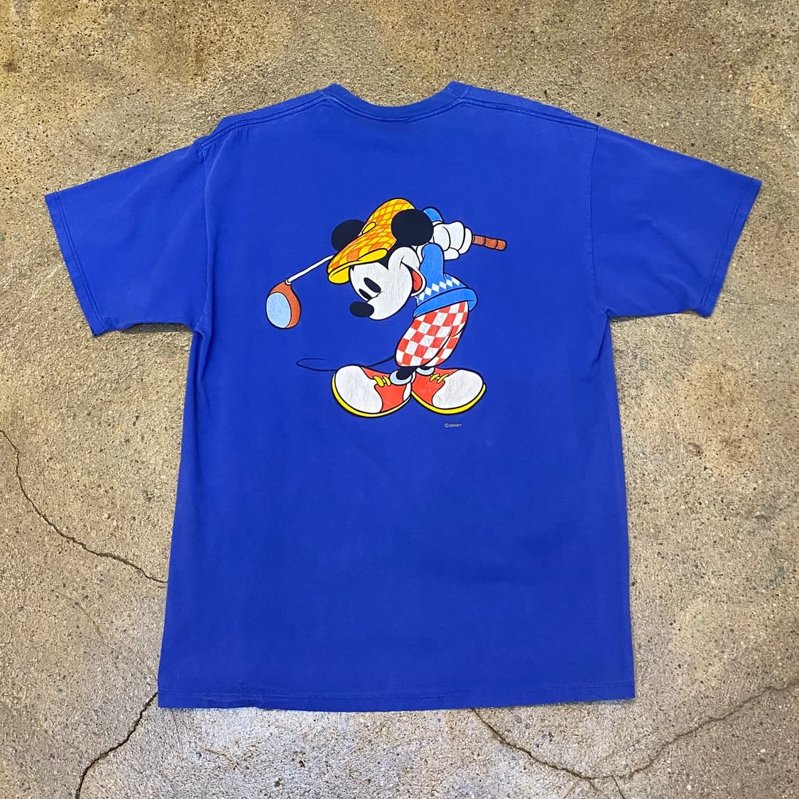 90s Made in USA 미국 빈티지 디즈니 미키마우스 골프 반팔티 상품이미지1