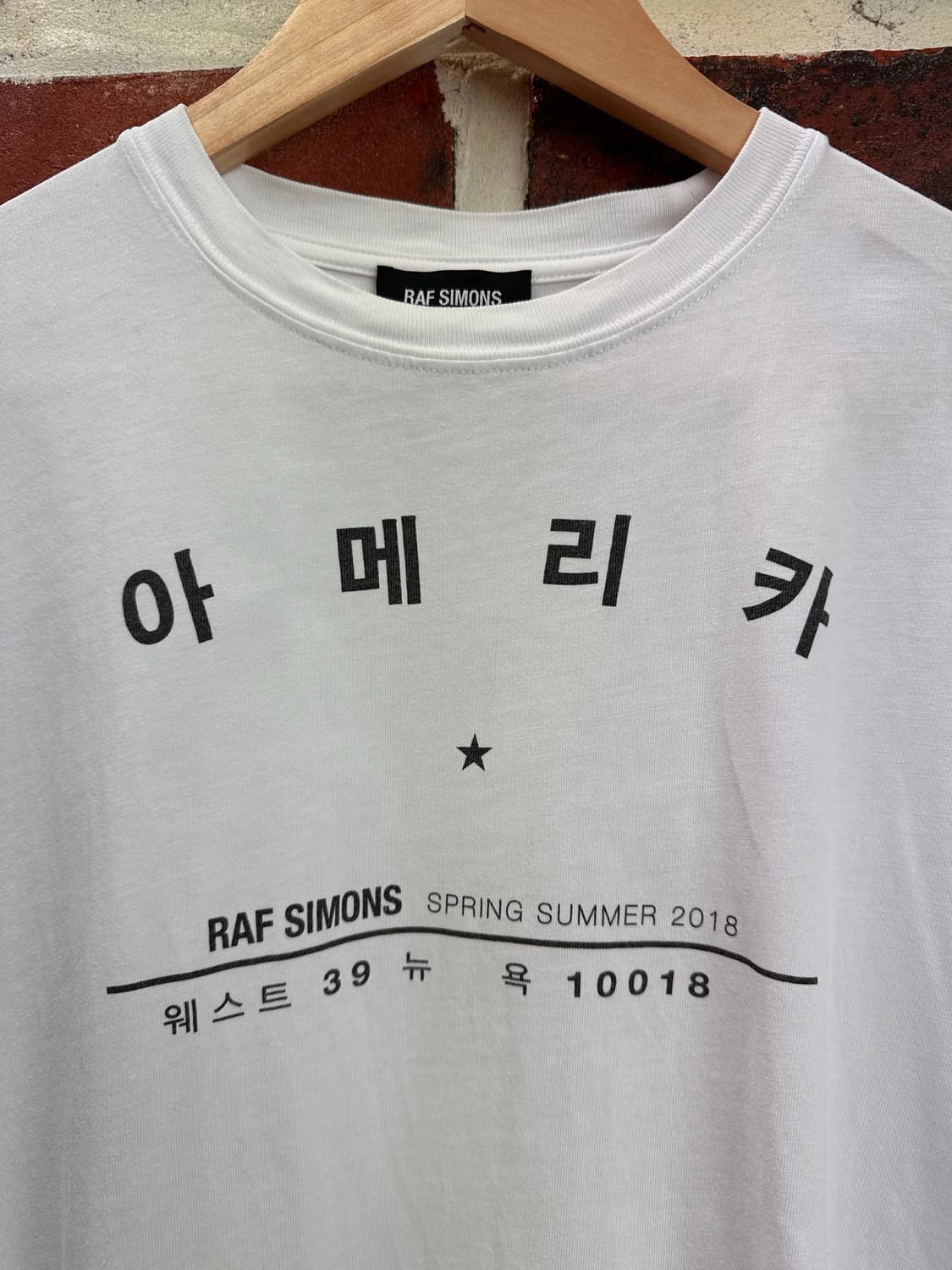 (XS)라프시몬스 18SS 아메리카 반팔 상품이미지2