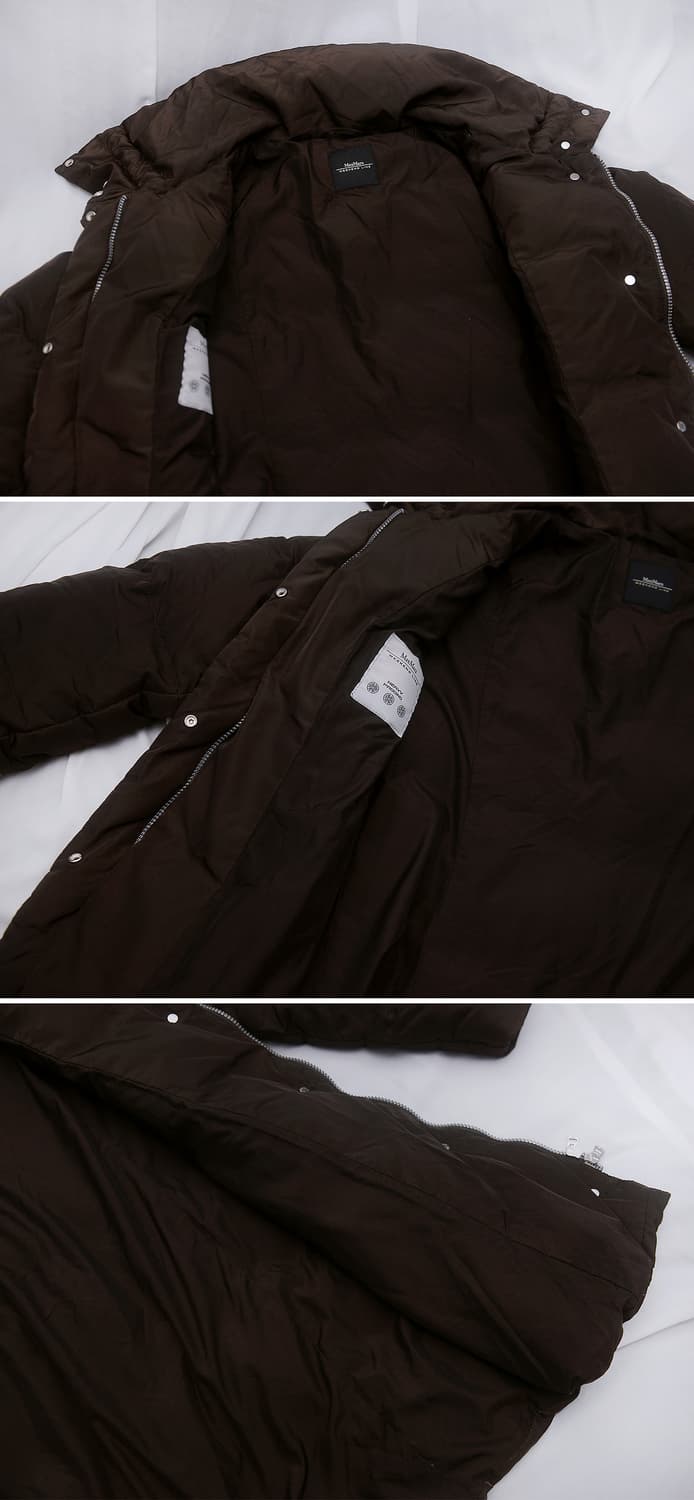 막스마라 하이넥 와이드카라 롱구스다운 패딩 코트 (42 / 55-66) 상품이미지6