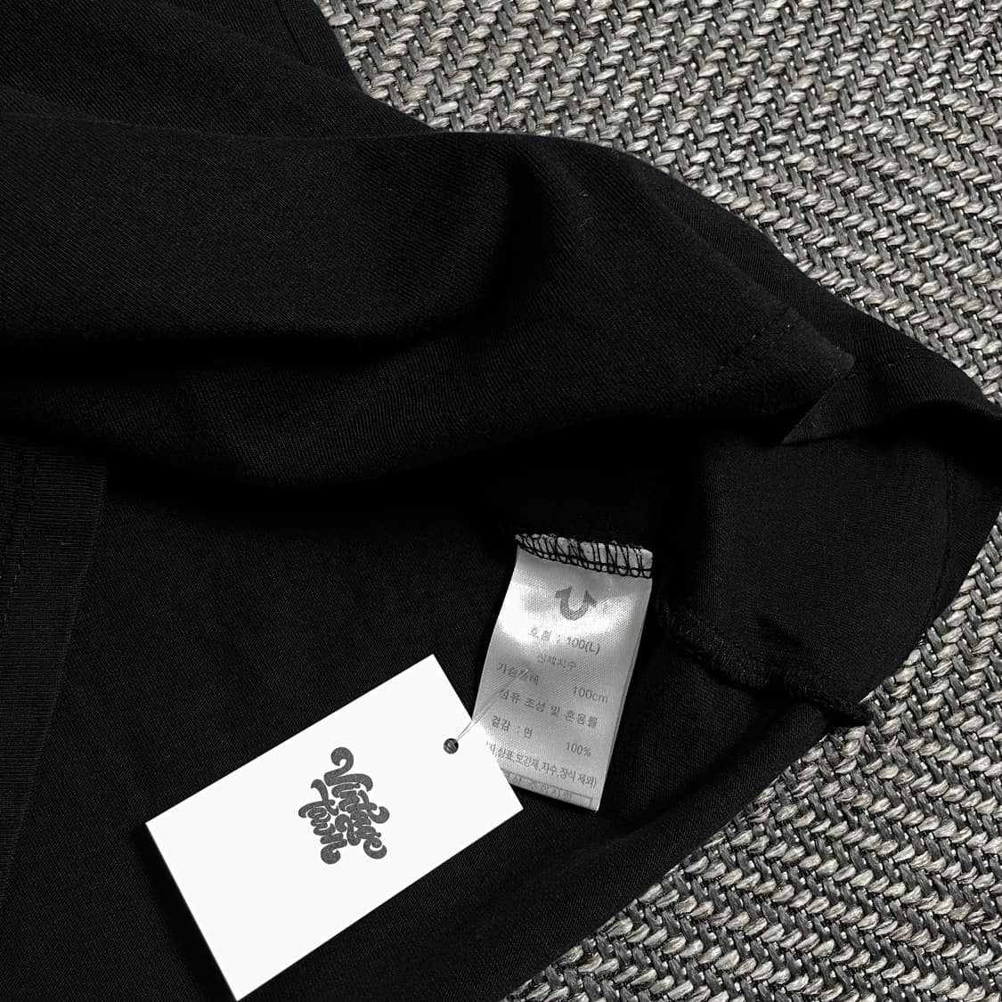 트루릴리젼 빅로고 블랙 y2k 반팔 티셔츠y 2900 상품이미지5