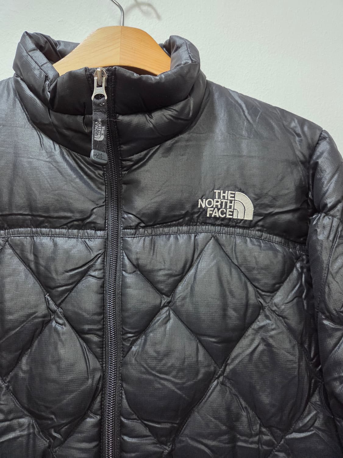 노스페이스1211-4 600 블랙 패딩 자켓 점퍼 여성 85 Y2K 상품이미지2