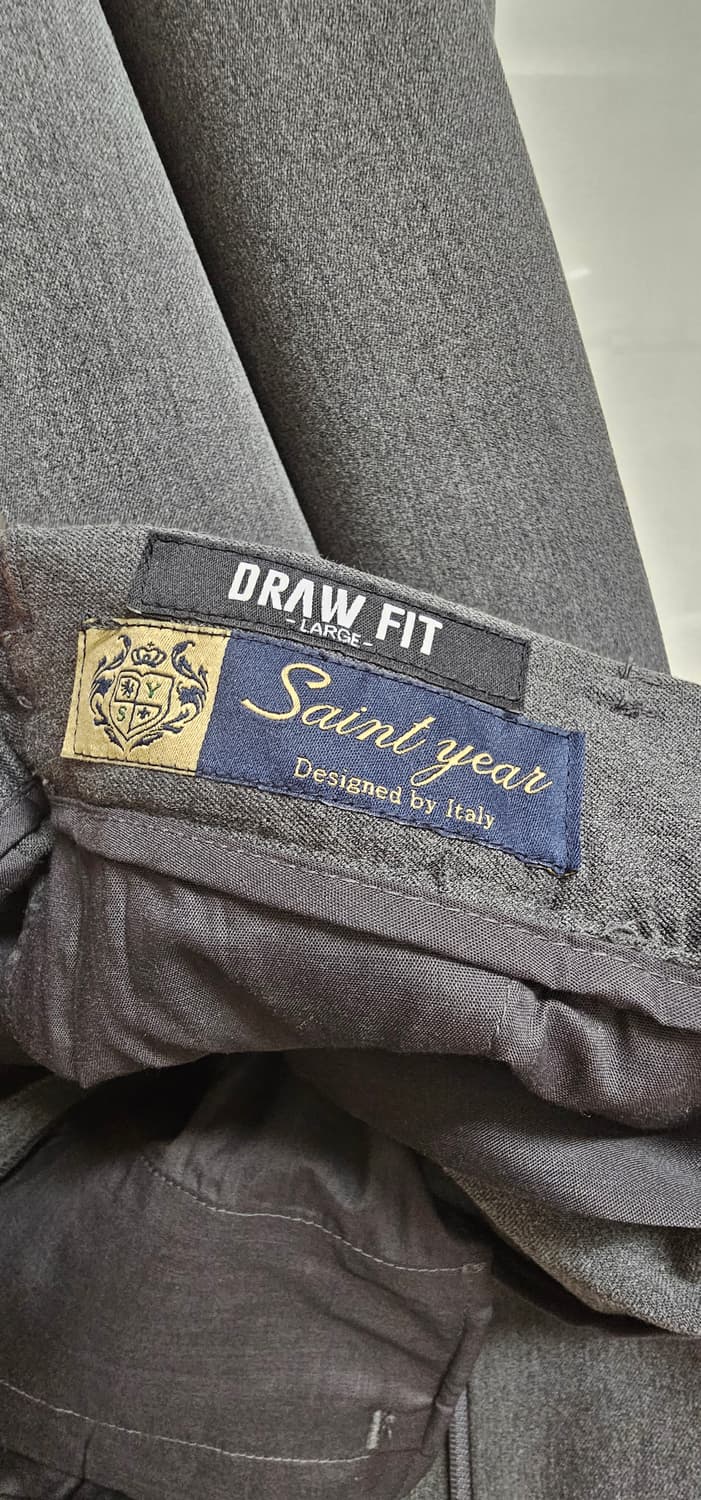 드로우핏 원턱 밴딩 테이퍼드 슬랙스 [그레이, L] 상품이미지3