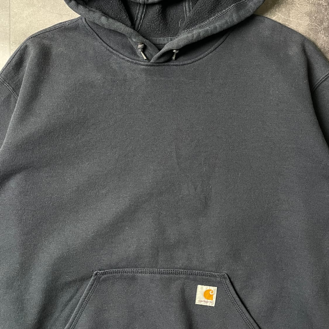 CARHARTT 칼하트 빈티지 네이비 기모 후드티 A00855 상품이미지3