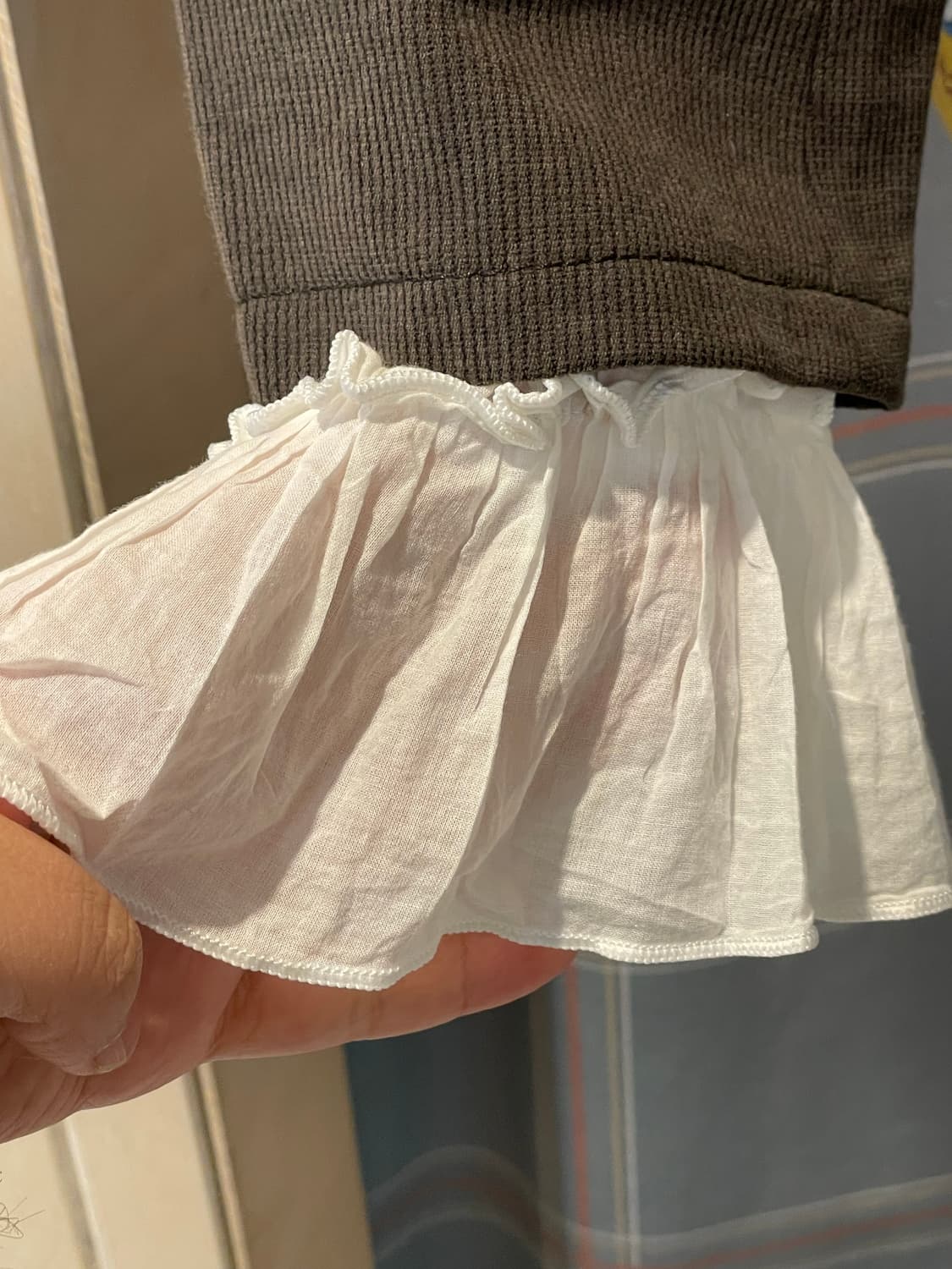 일본빈티지 러플 프릴블라우스 상품이미지3