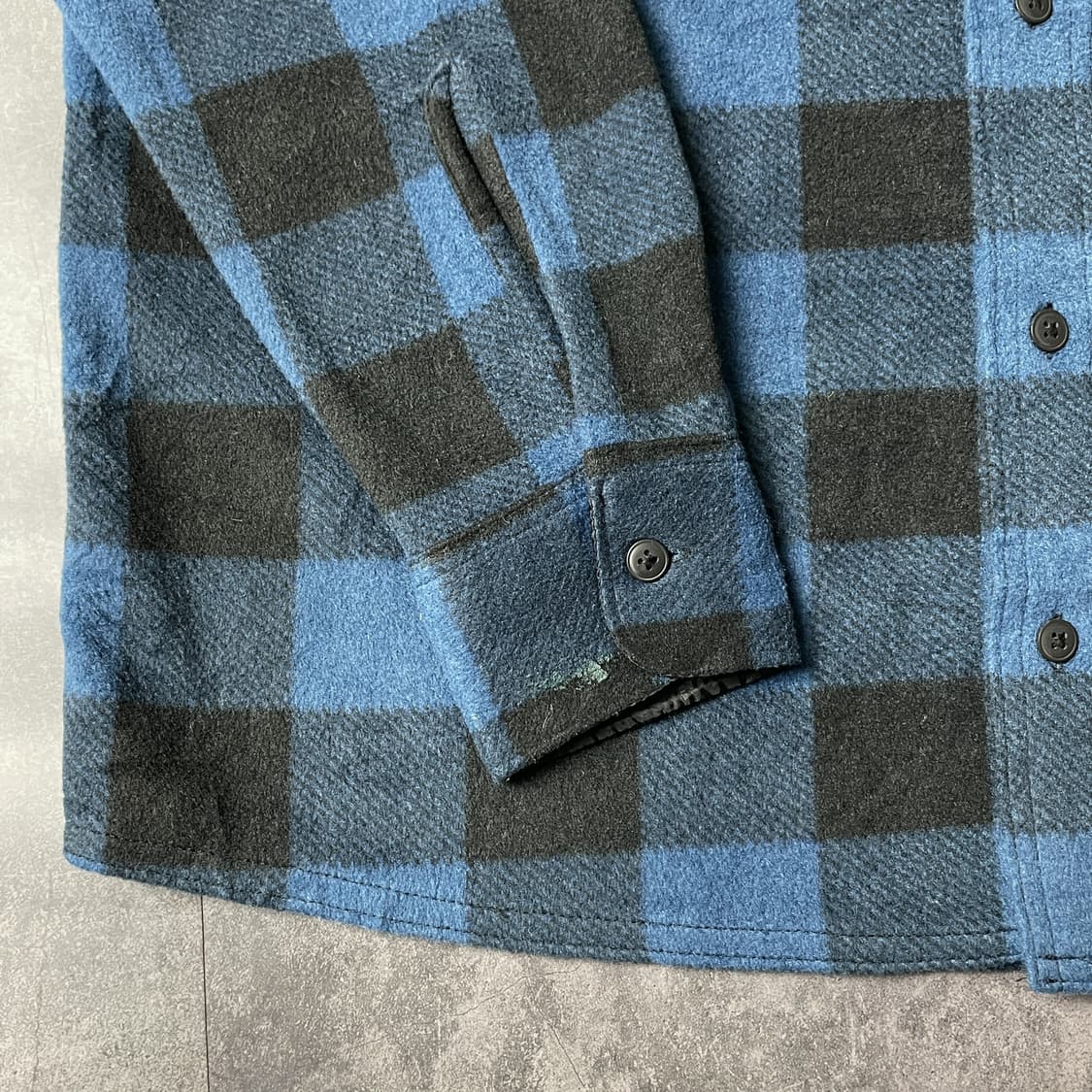 WRANGLER 랭글러 빈티지 블루 버팔로 체크 셔츠 A00328 상품이미지3