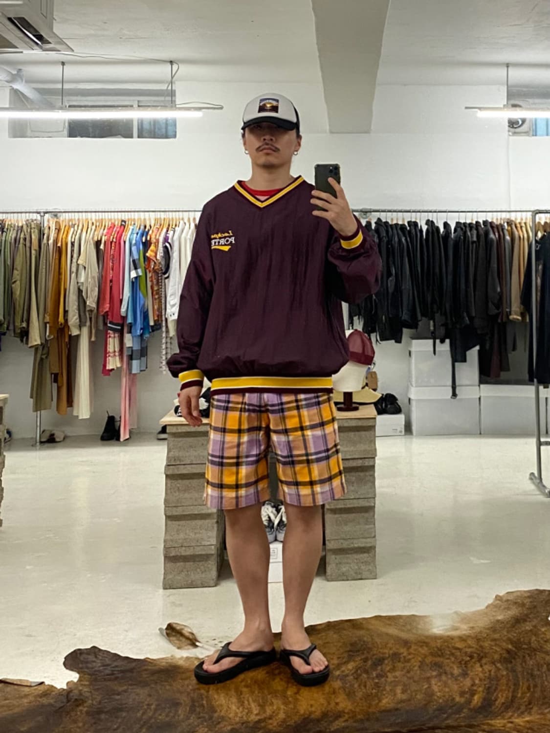 BAPE check half pants 베이프 체크 반바지 상품이미지2