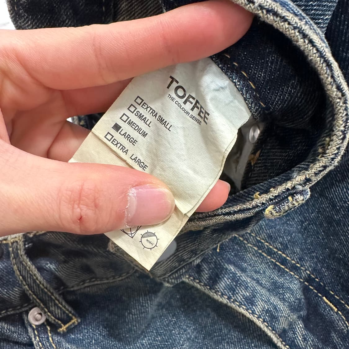 토피 와이드데님팬츠 상품이미지4