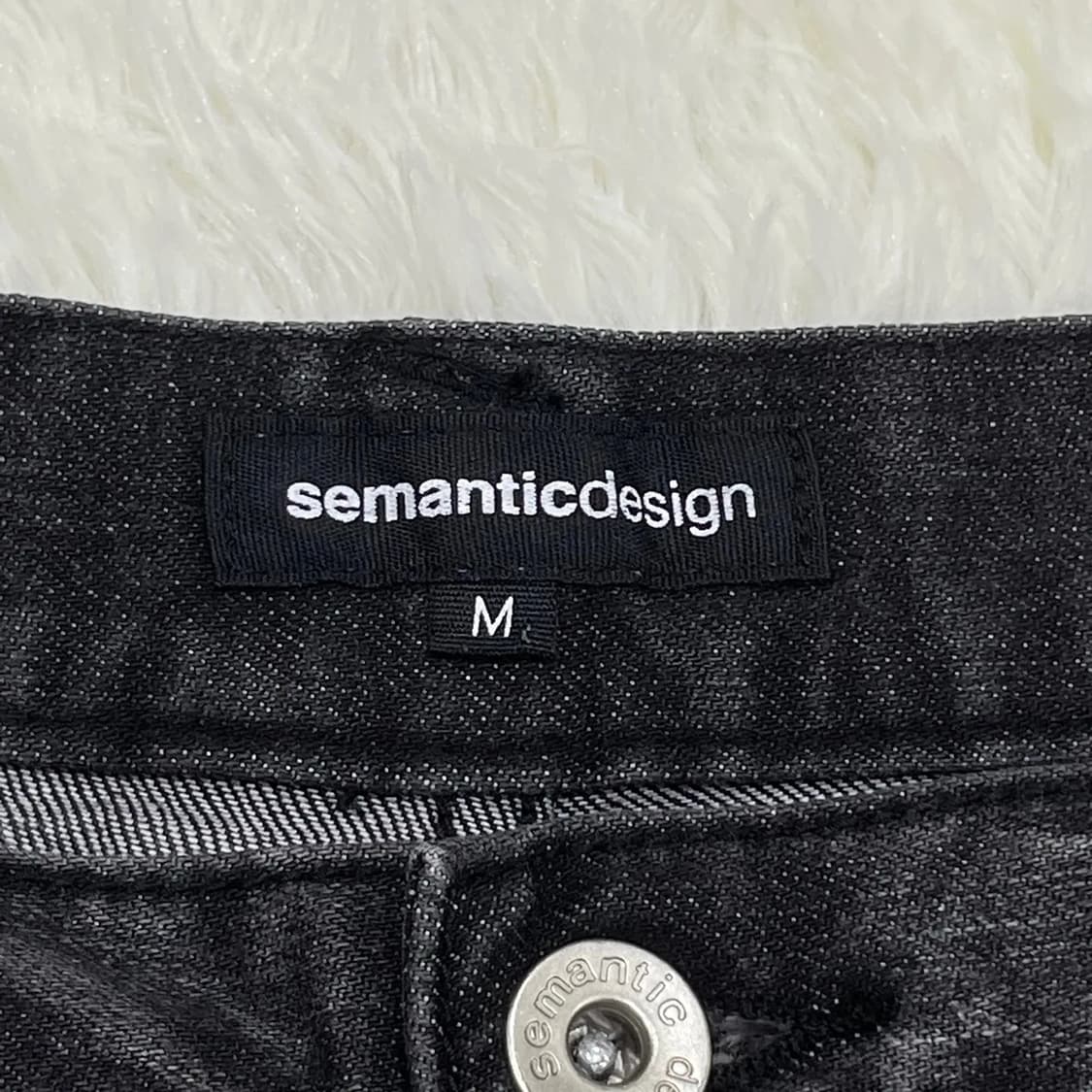 흑청 바이커 데님 팬츠 상품이미지3