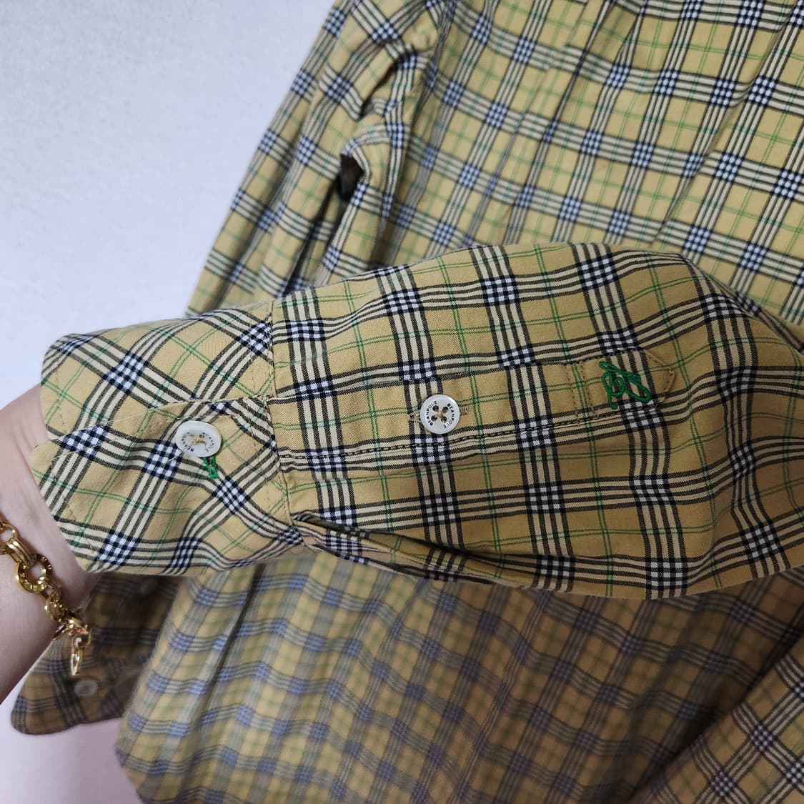 헤지스 체크 남방 여95 상품이미지4