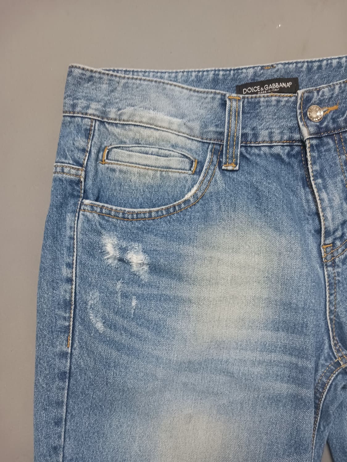 [32] 돌체앤가바나 데미지 앵클 데님 청반바지 상품이미지2
