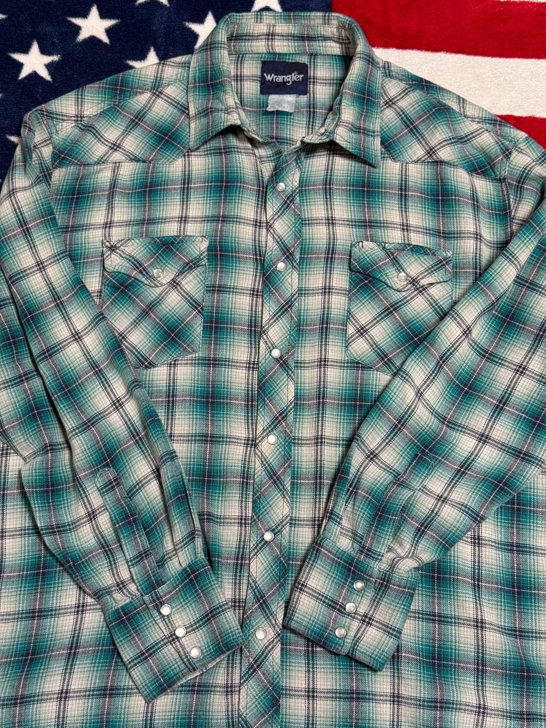 랭글러웨스턴셔츠 Wrangler westernshirt 플란넬셔츠 빈티지 상품이미지8