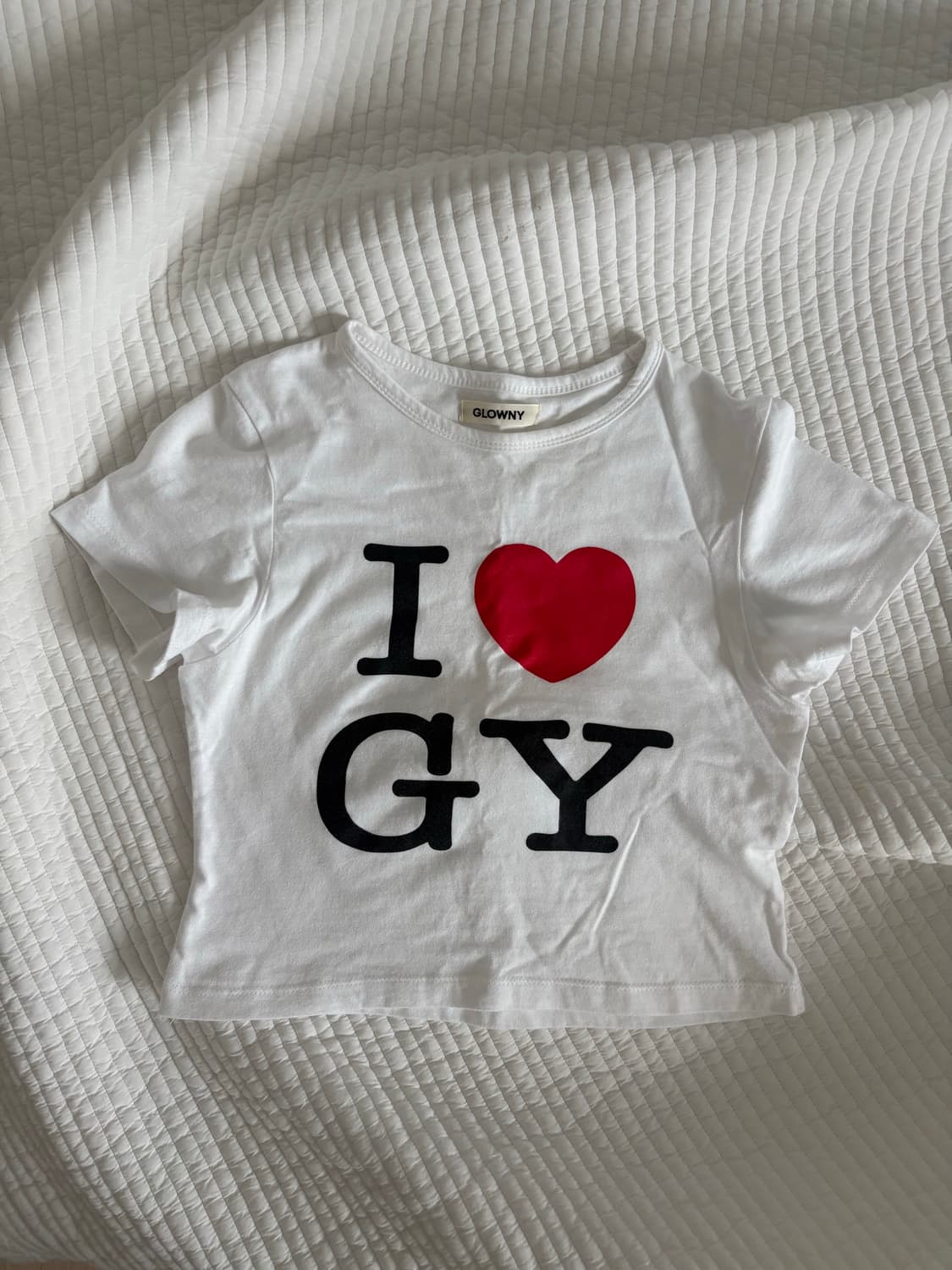 글로니  i love glowny gy 반팔 티셔츠 상품이미지1