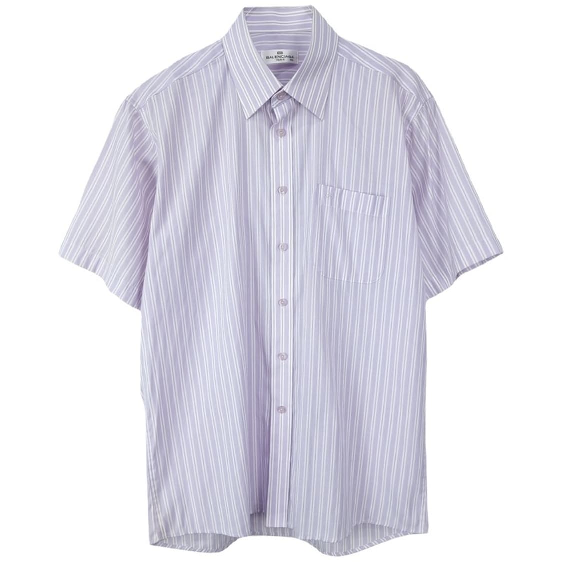 [발렌시아가] 로고 자수 빈티지 스트라이프 반팔 셔츠 P01623 상품이미지2