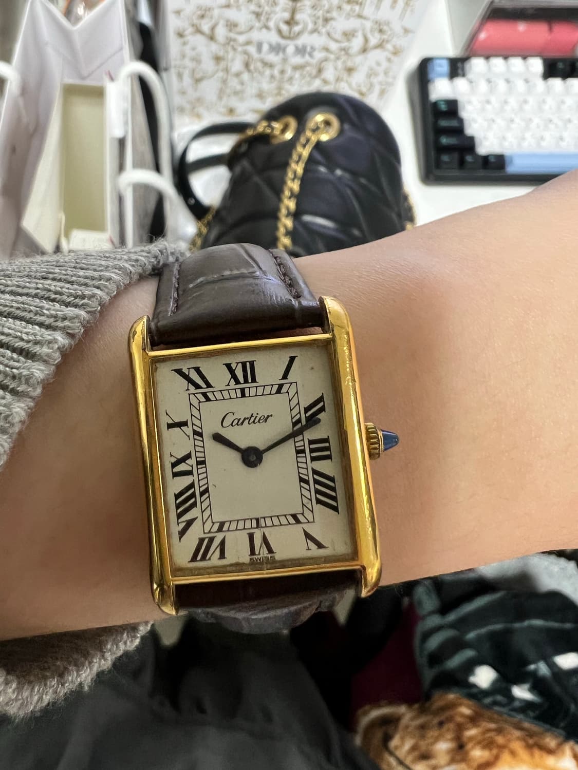 까르띠에 빈티지 탱크 수동 무브먼트 상품이미지1