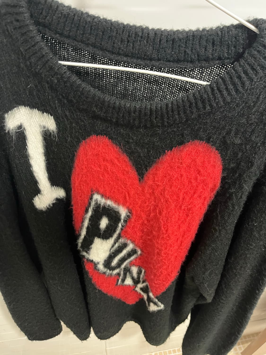 플러티 i love punk 니트 상품이미지3